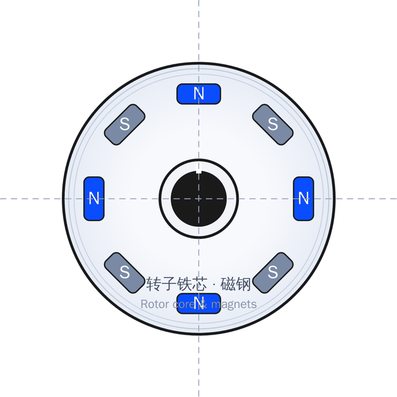 Rotor schematic 转子示意图